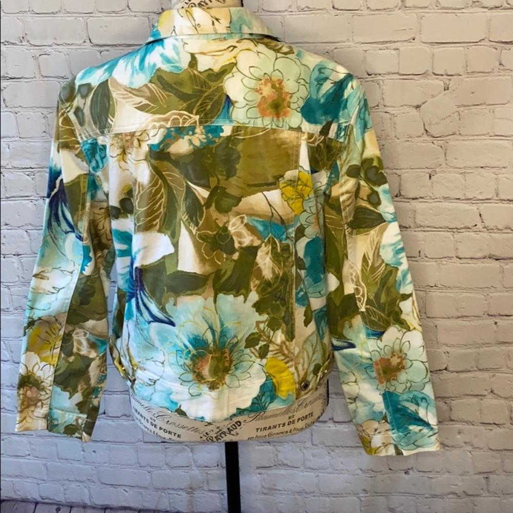 Caribbean Joe Hawaiian floral jacket blazer coat - Picture 4 of 8